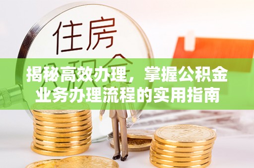 信州揭秘高效办理，掌握公积金业务办理流程的实用指南