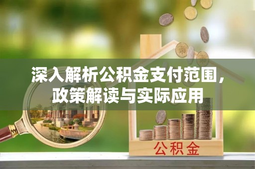信州深入解析公积金支付范围，政策解读与实际应用