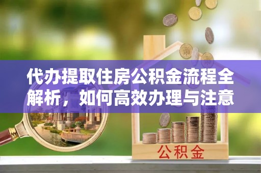 信州代办提取住房公积金流程全解析，如何高效办理与注意事项